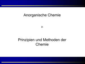 Die Entstehung der Elemente - Lehrstuhl für Anorganische Chemie