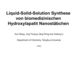 Liquid-Solid-Solution Synthesis of Biomedical Hydroxyapatite