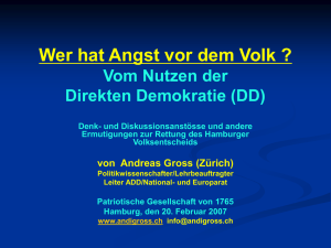 Wer hat Angst vor dem Volk?