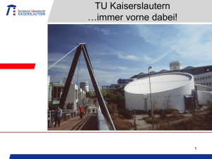 PowerPoint-Präsentation - Technische Universität Kaiserslautern
