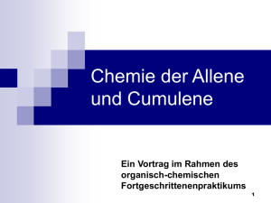 Chemie der Allene und Cumulene
