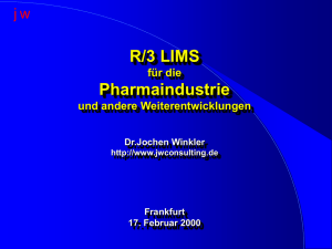Intergriertes SAP R/3 LIMS