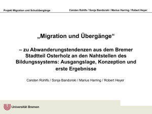 Migration und Übergänge - Nordverbund Schulbegleitforschung