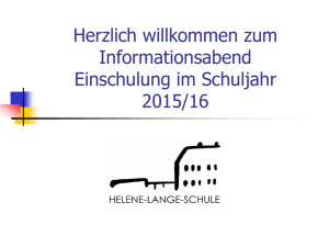 Einschulung 2015 - Helene-Lange
