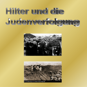 Hitler und die Judenverfolgung