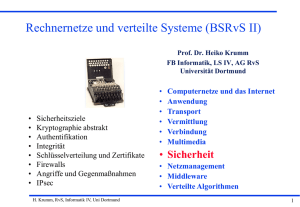 Betriebssysteme, Rechnernetze und verteilte Systeme II (BSRvS II)