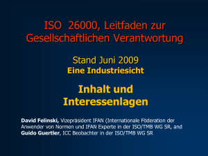ISO 26000, Inhalt und Interessenlagen - 26k