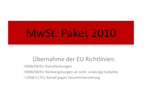 MwSt. Paket 2010 - Palla