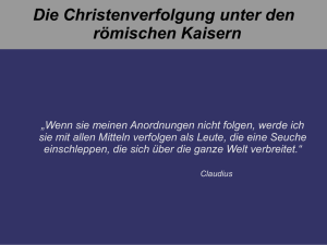 Was ist eine Christenverfolgung