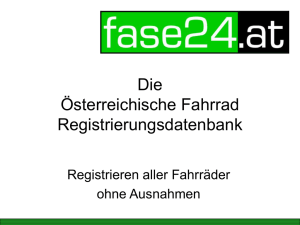 FASE24 - Registrierung als Alternative zur Codierung