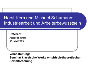 PowerPoint - Lehrstuhl für Soziologie und Empirische Sozialforschung