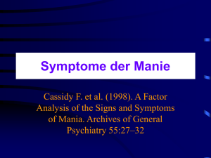 Symptome der Manie