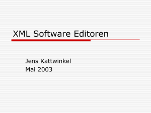 XML Software Editoren