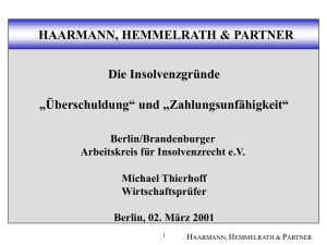 Vortragsfolien - Berlin/Brandenburger Arbeitskreis für Insolvenzrecht