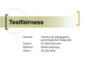 Testfairness