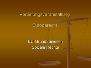 Vertiefungsveranstaltung Europarecht