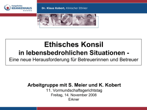 Arbeitgruppe mit S. Meier und K. Kobert