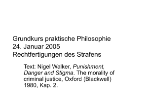 Grundkurs praktische Philosophie 24. Januar 2005