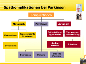 Spätkomplikationen bei Parkinson