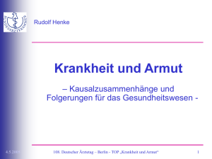 Krankheit und Armut