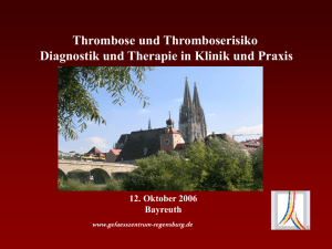 Thrombophilie und Gerinnungsstörung