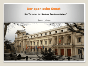 Senat Gesetzgebung Spanien