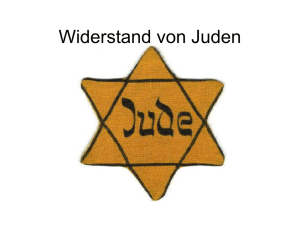 Widerstand von Juden - Ihre Homepage bei Arcor