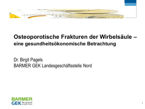 Osteoporotische Frakturen der Wirbelsäule