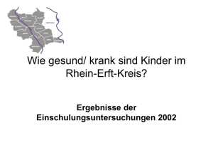 Kurzfasssung als Präsentation - Rhein-Erft