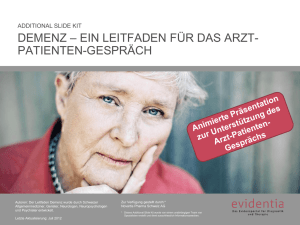 Demenz - evidentia