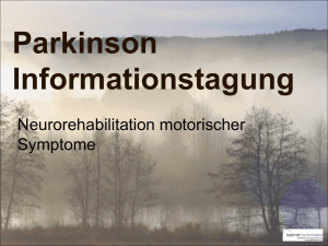 Erfahrungen der Parkinsongruppentherapie Heimprogramm