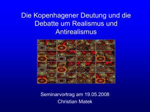 Die Kopenhagener Deutung und die Debatte zwischen Realismus