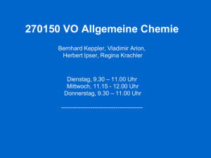 270150 VO Allgemeine Chemie