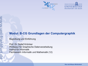 CG - Graphische Datenverarbeitung - Goethe