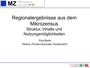 MZ Mikrozensus des LDS NRW