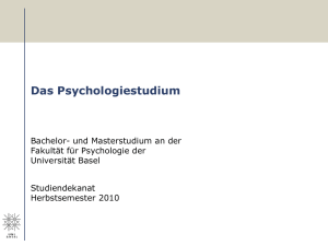 PowerPoint-Präsentation - Fakultät für Psychologie