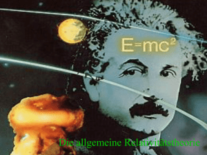 Die allgemeine Relativitätstheorie