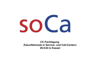 soCa - Vortrag Dienstleistungstagung