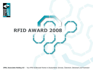 finden Sie die Präsention mit allen Informationen zum RFID