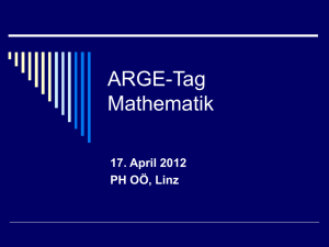 ARGE-Tag Mathematik - PH