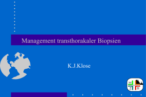 Management transthorakaler Biopsien