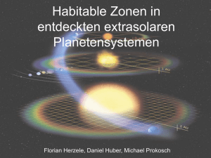 HZs of detected extra-solar planetary systems