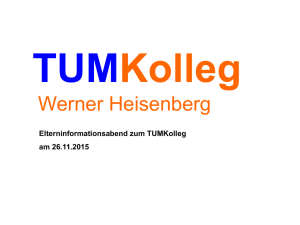 TUMKolleg - Werner-Heisenberg