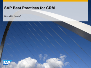CRM Service - SAP Help Portal