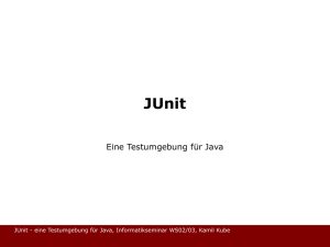 JUnit - FH Wedel