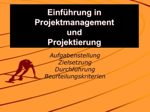 Anleitung Projektarbeit - Robert-Koch