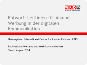 ICAP Entwurf Digitale Marktkommunikation Alkohol