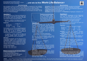und wie ist Ihre Work-Life-Balance?