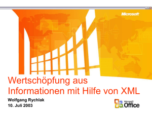 Foliensatz zu Office 2003 und XML