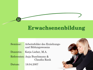 Gliederung - Technische Universit&auml;t Chemnitz